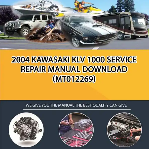 2004 Kawasaki Klv 1000 Service Repair Manual Download (MT012269)