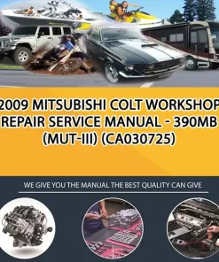 2009 Mitsubishi Colt Workshop Repair Service Manual - 390Mb (Mut-Iii) (CA030725)