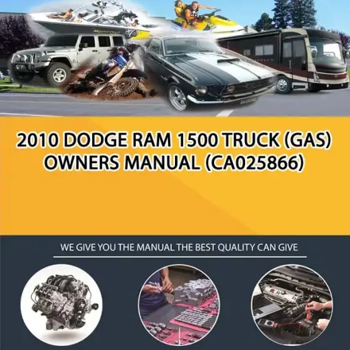 2010 Dodge Ram 1500 Truck (Gas) Owners Manual (CA025866)