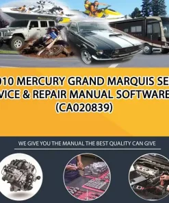2010 Mercury Grand Marquis Service & Repair Manual Software (CA020839)