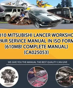 2010 Mitsubishi Lancer Workshop Repair Service Manual In Iso Format (610Mb! Complete Manual) (CA025053)