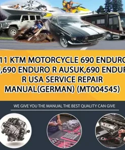 2011 Ktm Motorcycle 690 Enduro R Eu,690 Enduro R AusUk,690 Enduro R Usa Service Repair Manual(German) (MT004545)