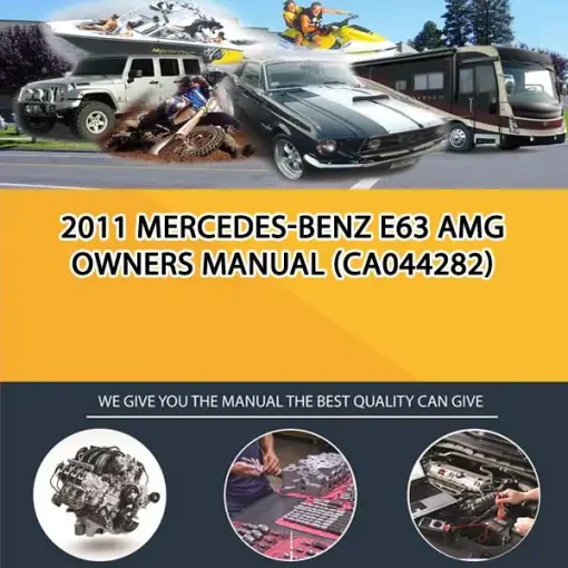 2011 Mercedes-Benz E63 Amg Owners Manual (CA044282)