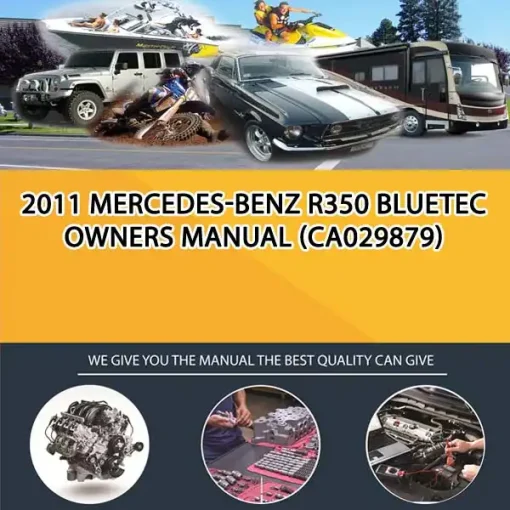 2011 Mercedes-Benz R350 Bluetec Owners Manual (CA029879)