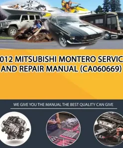 2012 Mitsubishi Montero Service And Repair Manual (CA060669)