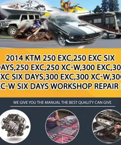 2014 Ktm 250 Exc,250 Exc Six Days,250 Exc,250 Xc-W,300 Exc,300 Exc Six Days,300 Exc,300 Xc-W,300 Xc-W Six Days Workshop Repair S (MT036344)