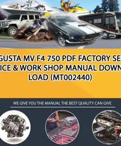 Agusta Mv F4 750 Pdf Factory Service & Work Shop Manual Download (MT002440)