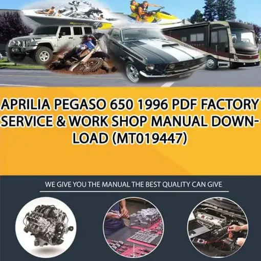 Aprilia Pegaso 650 1996 Pdf Factory Service & Work Shop Manual Download (MT019447)