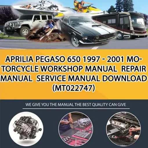 Aprilia Pegaso 650 1997 - 2001 Motorcycle Workshop Manual Repair Manual Service Manual Download (MT022747)