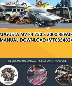 Augusta Mv F4 750 S 2000 Repair Manual Download (MT035482)