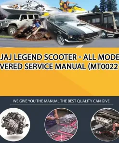 Bajaj Legend Scooter - All Models Covered Service Manual (MT002218)