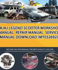 Bajaj Legend Scooter Workshop Manual Repair Manual Service Manual Download (MT032692)