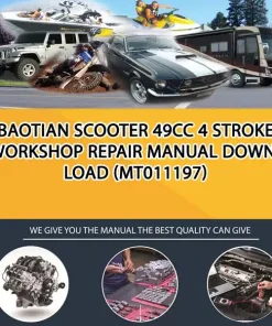 Baotian Scooter 49Cc 4 Stroke Workshop Repair Manual Download (MT011197)