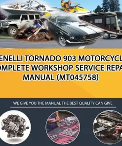 Benelli Tornado 903 Motorcycle Complete Workshop Service Repair Manual (MT045758)
