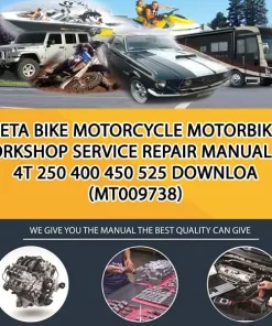 Beta Bike Motorcycle Motorbike Workshop Service Repair Manual Rr 4T 250 400 450 525 Downloa (MT009738)