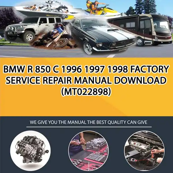 Bmw R 850 C 1996 1997 1998 Factory Service Repair Manual Download (MT022898)