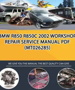 Bmw R850 R850C 2002 Workshop Repair Service Manual Pdf (MT026285)