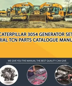 Caterpillar 3054 Generator Set Serial TCN Parts Catalogue Manual