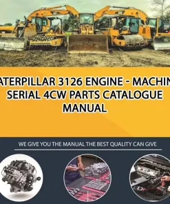 Caterpillar 3126 Engine - Machine Serial 4CW Parts Catalogue Manual