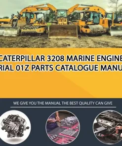 Caterpillar 3208 Marine Engine Serial 01Z Parts Catalogue Manual
