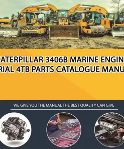 Caterpillar 3406B Marine Engine Serial 4TB Parts Catalogue Manual