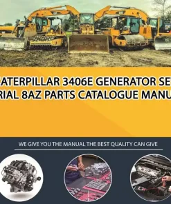 Caterpillar 3406E Generator Set Serial 8AZ Parts Catalogue Manual