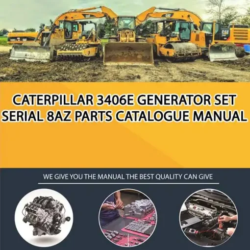 Caterpillar 3406E Generator Set Serial 8AZ Parts Catalogue Manual