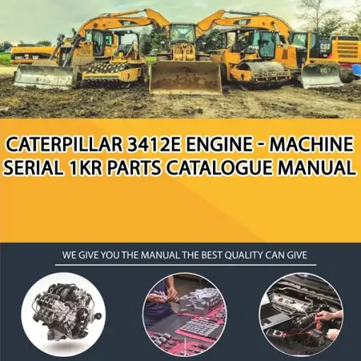 Caterpillar 3412E Engine - Machine Serial 1KR Parts Catalogue Manual