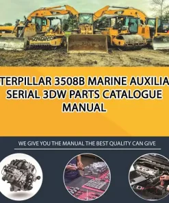 Caterpillar 3508B Marine Auxiliary Serial 3DW Parts Catalogue Manual