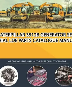 Caterpillar 3512B Generator Set Serial LDE Parts Catalogue Manual
