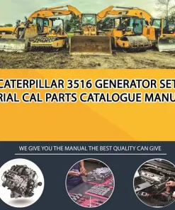 Caterpillar 3516 Generator Set Serial CAL Parts Catalogue Manual
