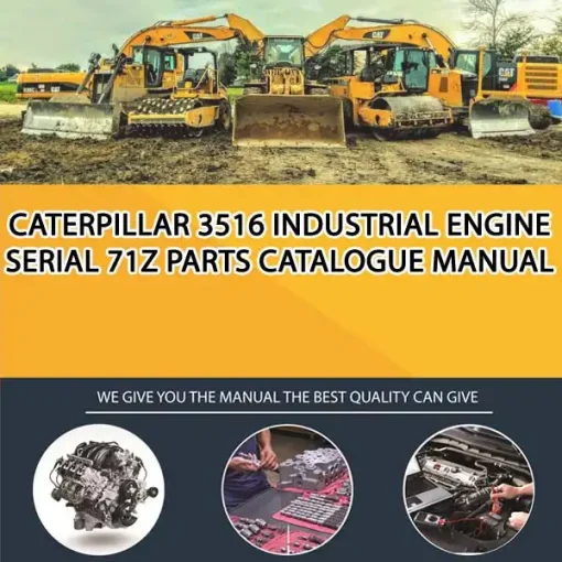 Caterpillar 3516 Industrial Engine Serial 71Z Parts Catalogue Manual