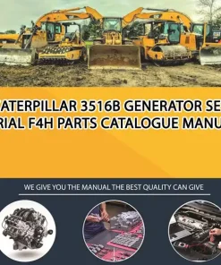 Caterpillar 3516B Generator Set Serial F4H Parts Catalogue Manual