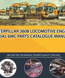 Caterpillar 3608 Locomotive Engine Serial 6MC Parts Catalogue Manual