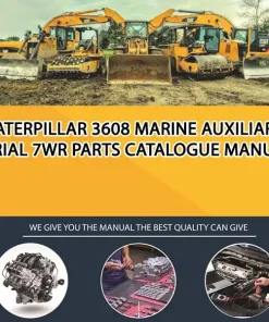 Caterpillar 3608 Marine Auxiliary Serial 7WR Parts Catalogue Manual