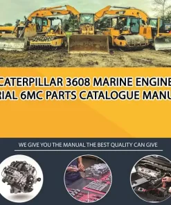 Caterpillar 3608 Marine Engine Serial 6MC Parts Catalogue Manual
