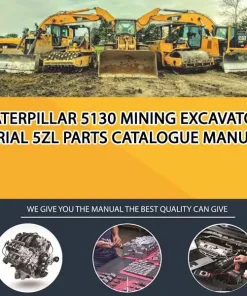 Caterpillar 5130 Mining Excavator Serial 5ZL Parts Catalogue Manual