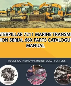Caterpillar 7211 Marine Transmission Serial 66X Parts Catalogue Manual