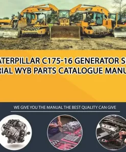 Caterpillar C175-16 Generator Set Serial WYB Parts Catalogue Manual