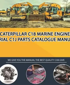 Caterpillar C18 Marine Engine Serial C1J Parts Catalogue Manual