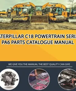 Caterpillar C18 Powertrain Serial PA6 Parts Catalogue Manual