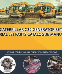 Caterpillar C32 Generator Set Serial JSJ Parts Catalogue Manual