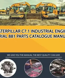 Caterpillar C7.1 Industrial Engine Serial 881 Parts Catalogue Manual