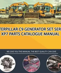 Caterpillar C9 Generator Set Serial XP7 Parts Catalogue Manual