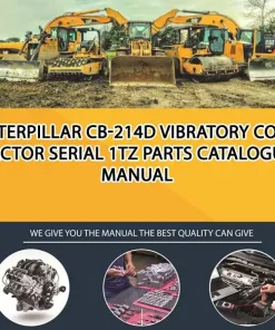 Caterpillar Cb-214D Vibratory Compactor Serial 1TZ Parts Catalogue Manual
