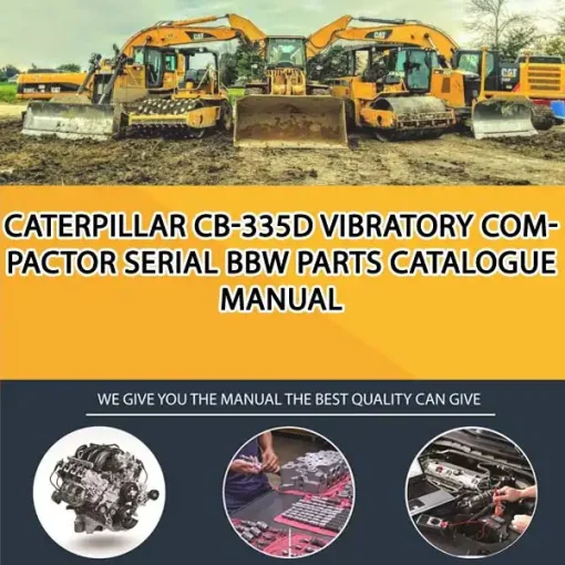 Caterpillar Cb-335D Vibratory Compactor Serial BBW Parts Catalogue Manual