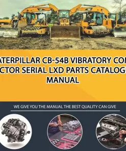 Caterpillar Cb-54B Vibratory Compactor Serial LXD Parts Catalogue Manual