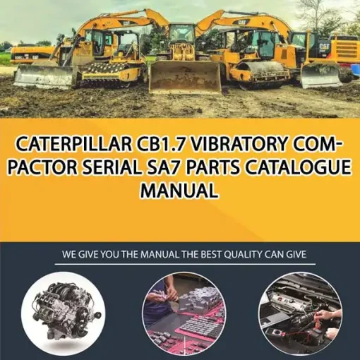 Caterpillar Cb1.7 Vibratory Compactor Serial SA7 Parts Catalogue Manual