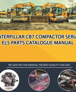 Caterpillar Cb7 Compactor Serial EL5 Parts Catalogue Manual