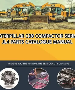Caterpillar Cb8 Compactor Serial JL4 Parts Catalogue Manual